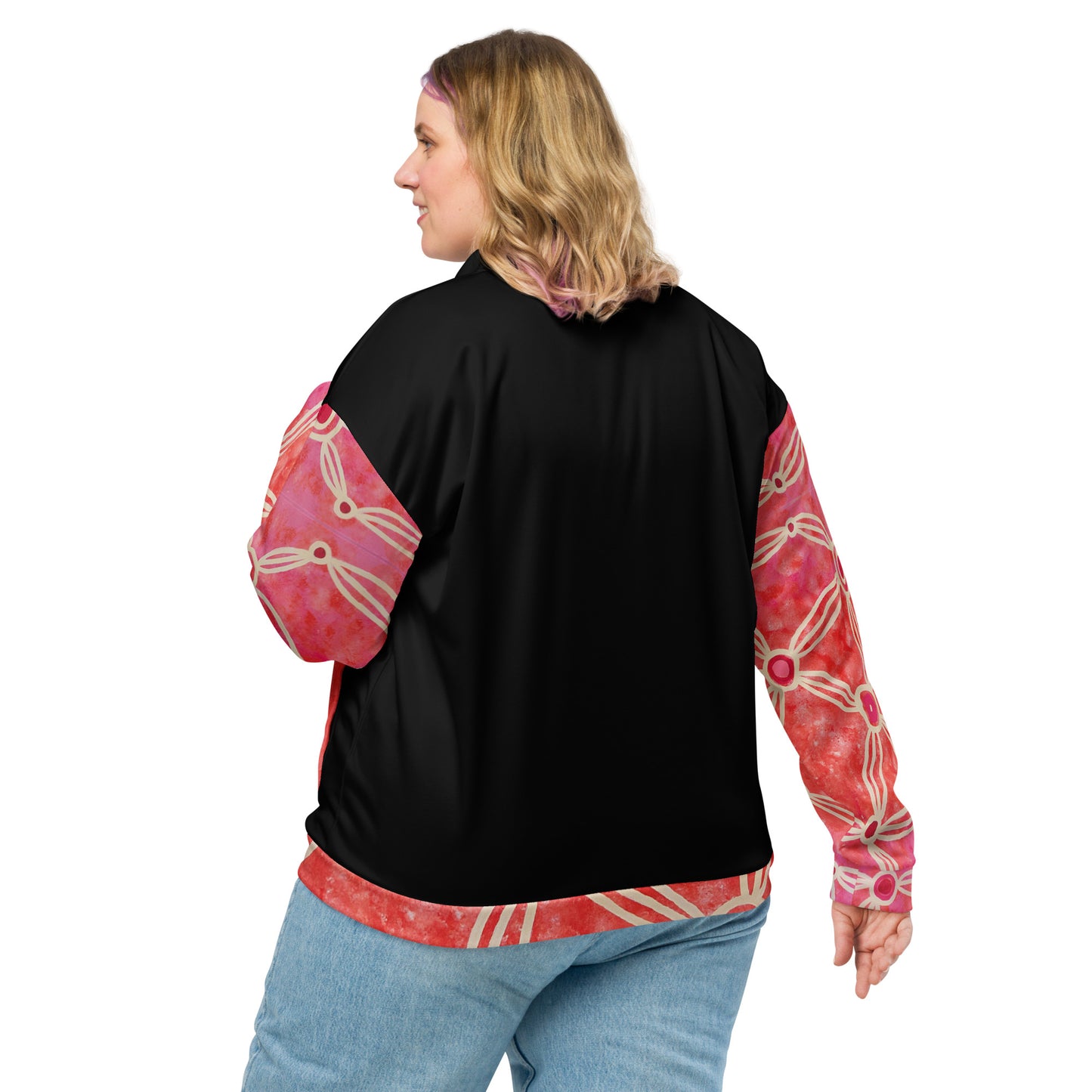 Unisex Bomber Jacket - Artwork 3 x Black