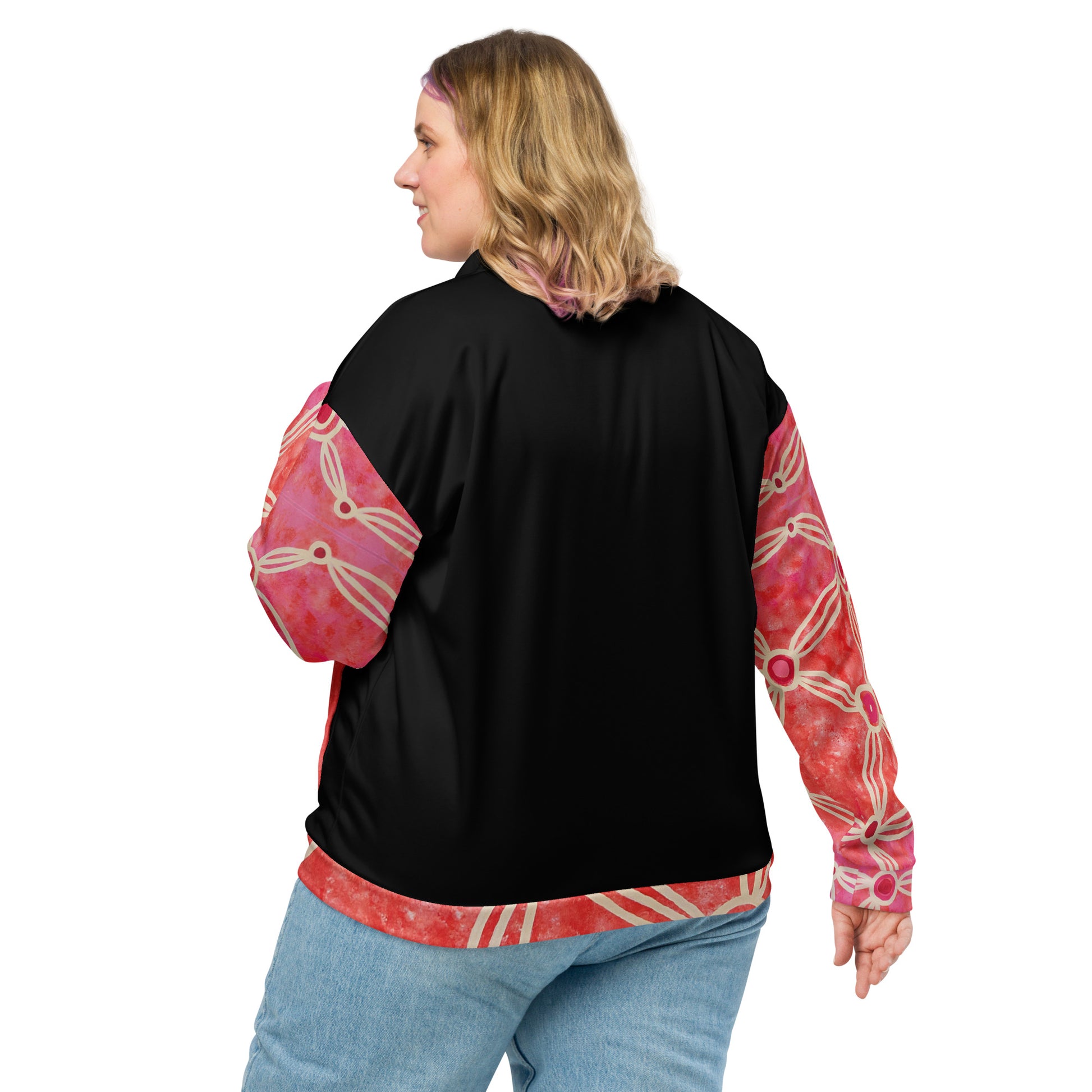 Unisex Bomber Jacket - Artwork 3 x Black