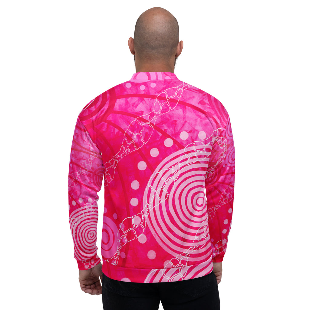 Unisex Bomber Jacket - Seven Sisters by Linda Davidson