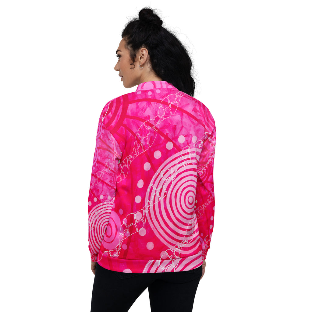 Unisex Bomber Jacket - Seven Sisters by Linda Davidson