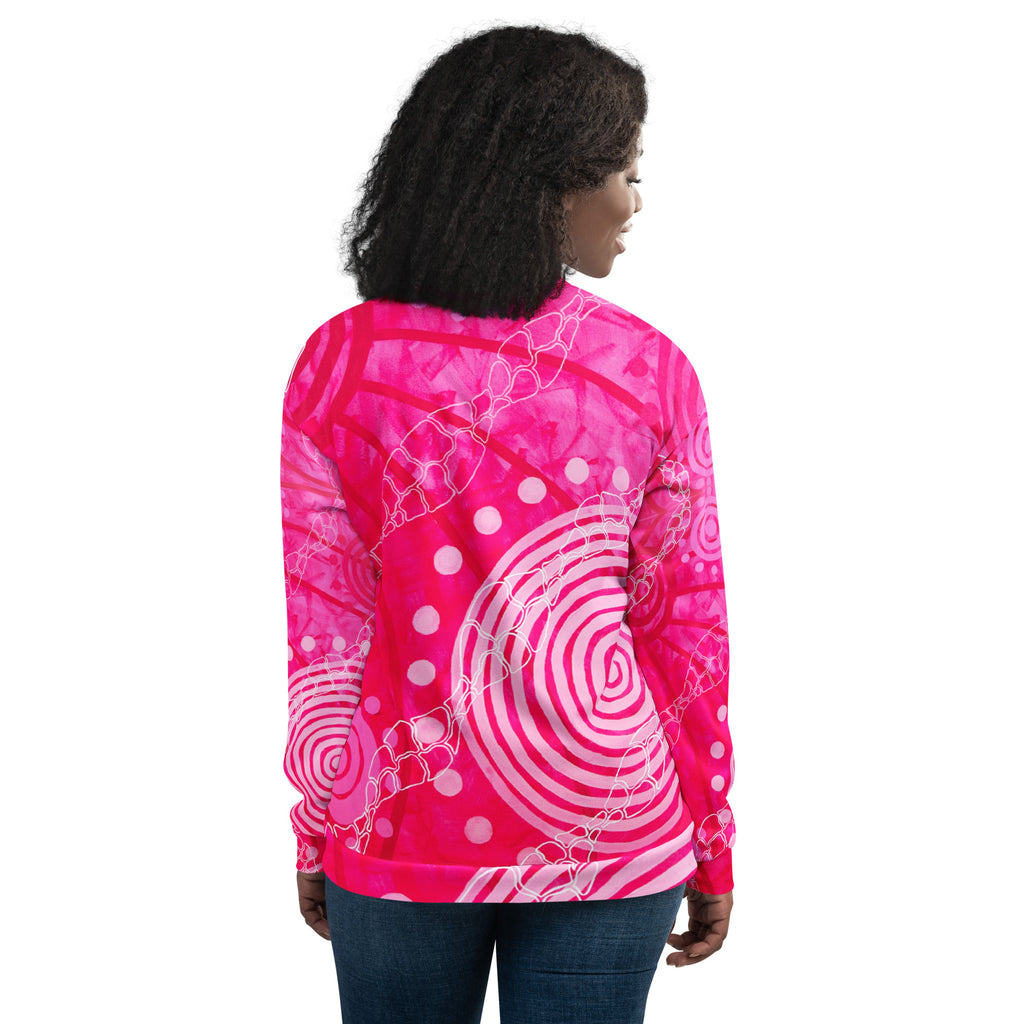 Unisex Bomber Jacket - Seven Sisters by Linda Davidson