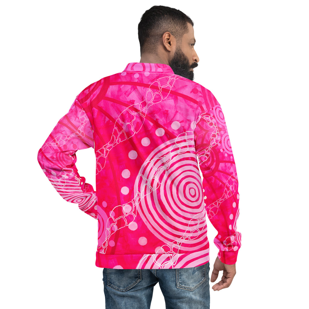 Unisex Bomber Jacket - Seven Sisters by Linda Davidson