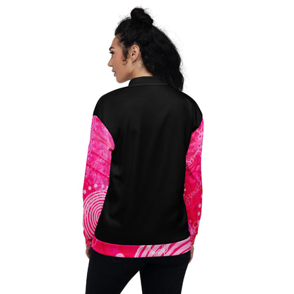 Unisex Bomber Jacket - Artwork 5 x Black
