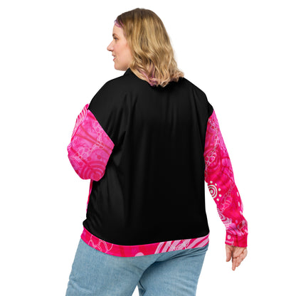Unisex Bomber Jacket - Artwork 5 x Black