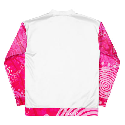 Unisex Bomber Jacket - Artwork 5 x White
