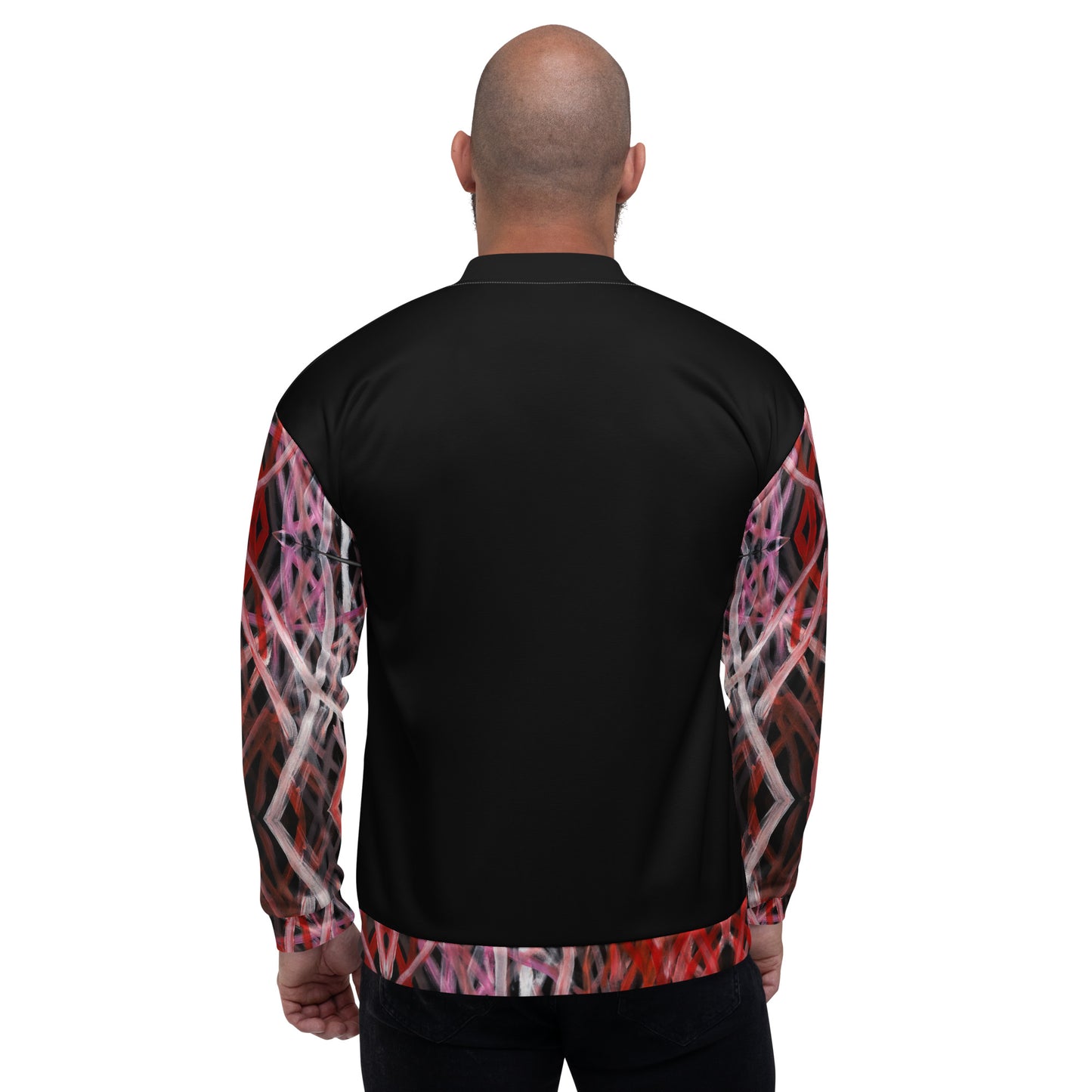 Unisex Bomber Jacket - Artwork 6 x Black
