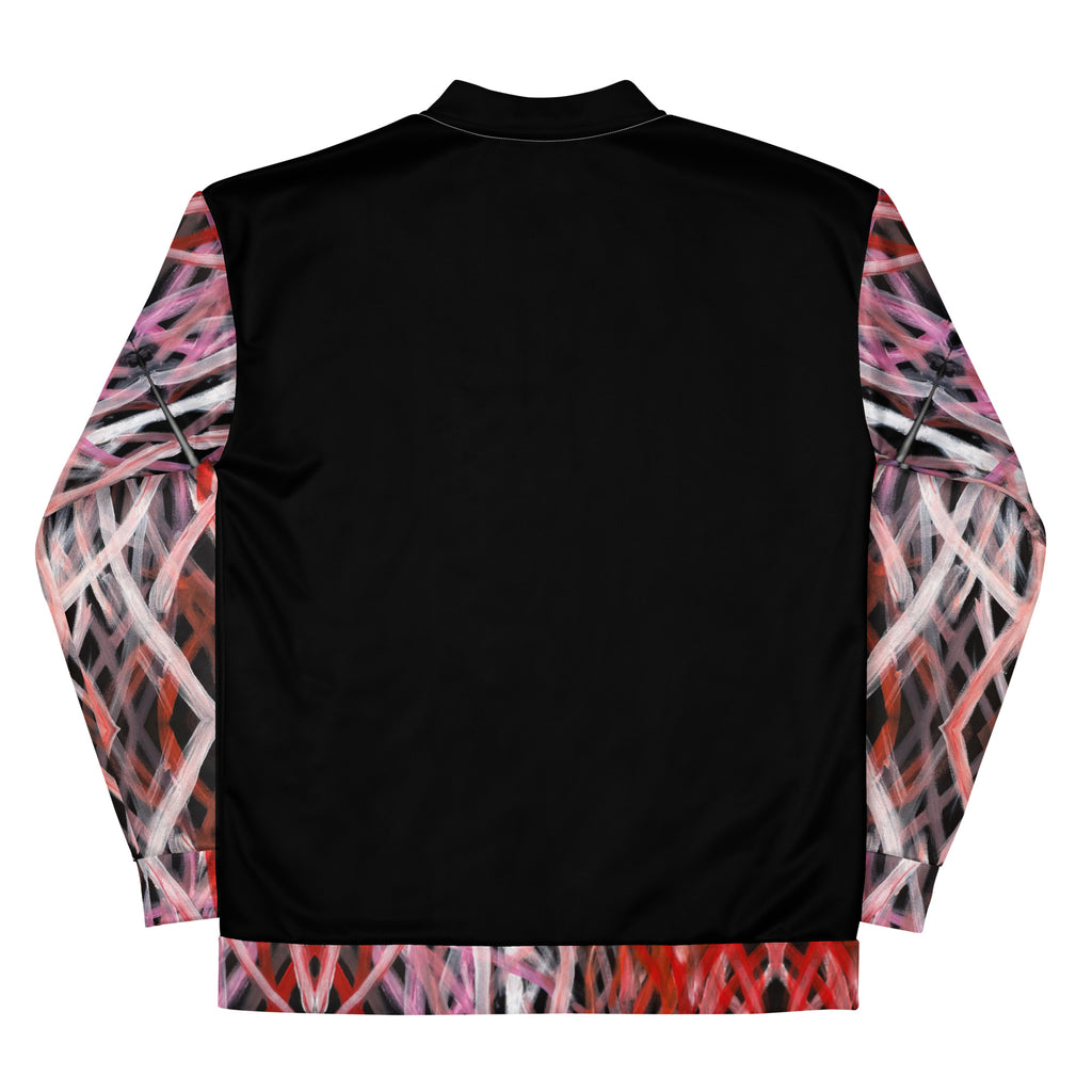 Unisex Bomber Jacket - Artwork 6 x Black