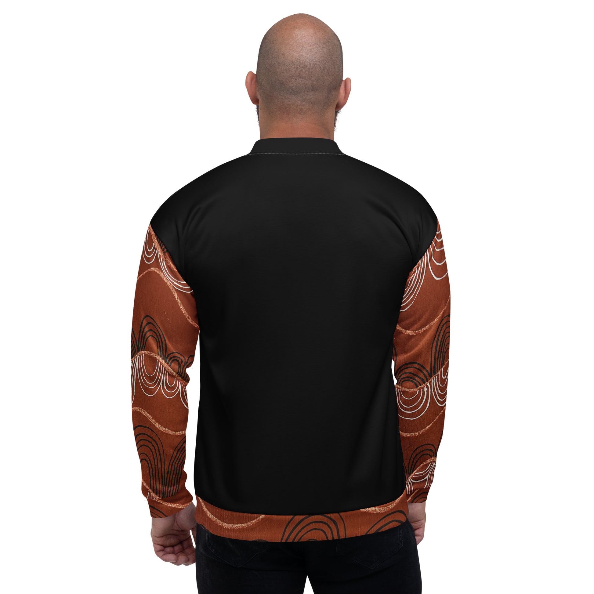 Unisex Bomber Jacket - Artwork 7 x Black