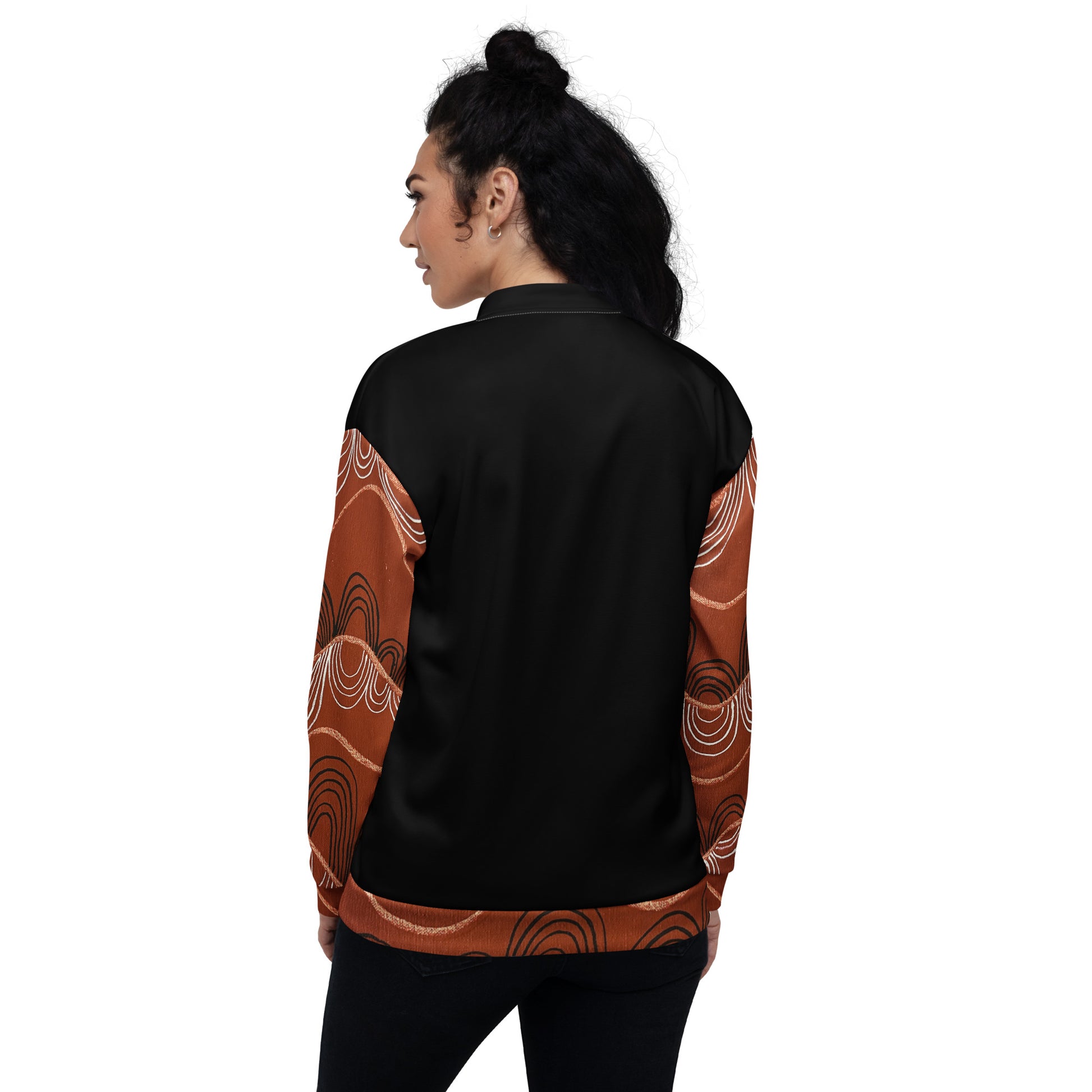 Unisex Bomber Jacket - Artwork 7 x Black
