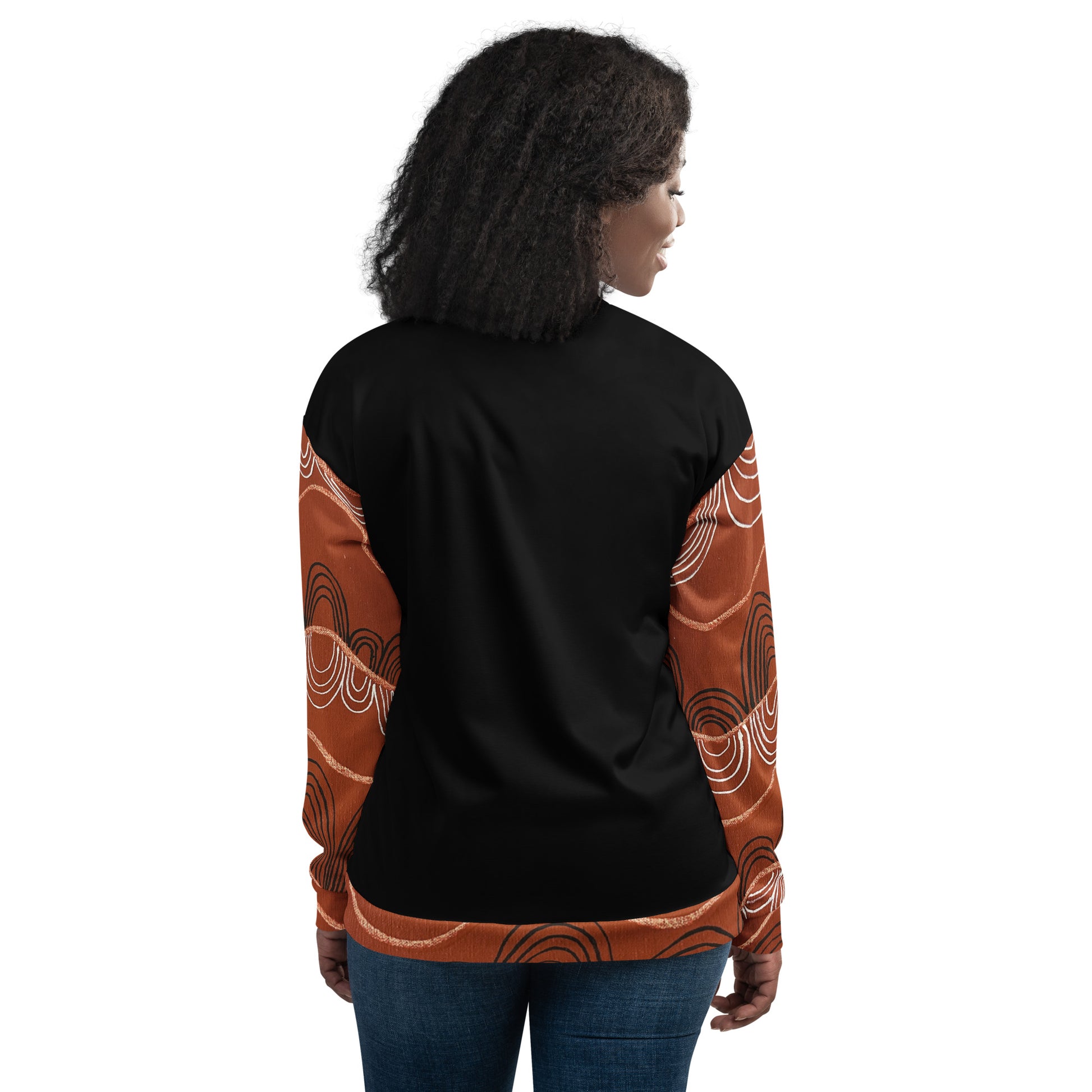 Unisex Bomber Jacket - Artwork 7 x Black