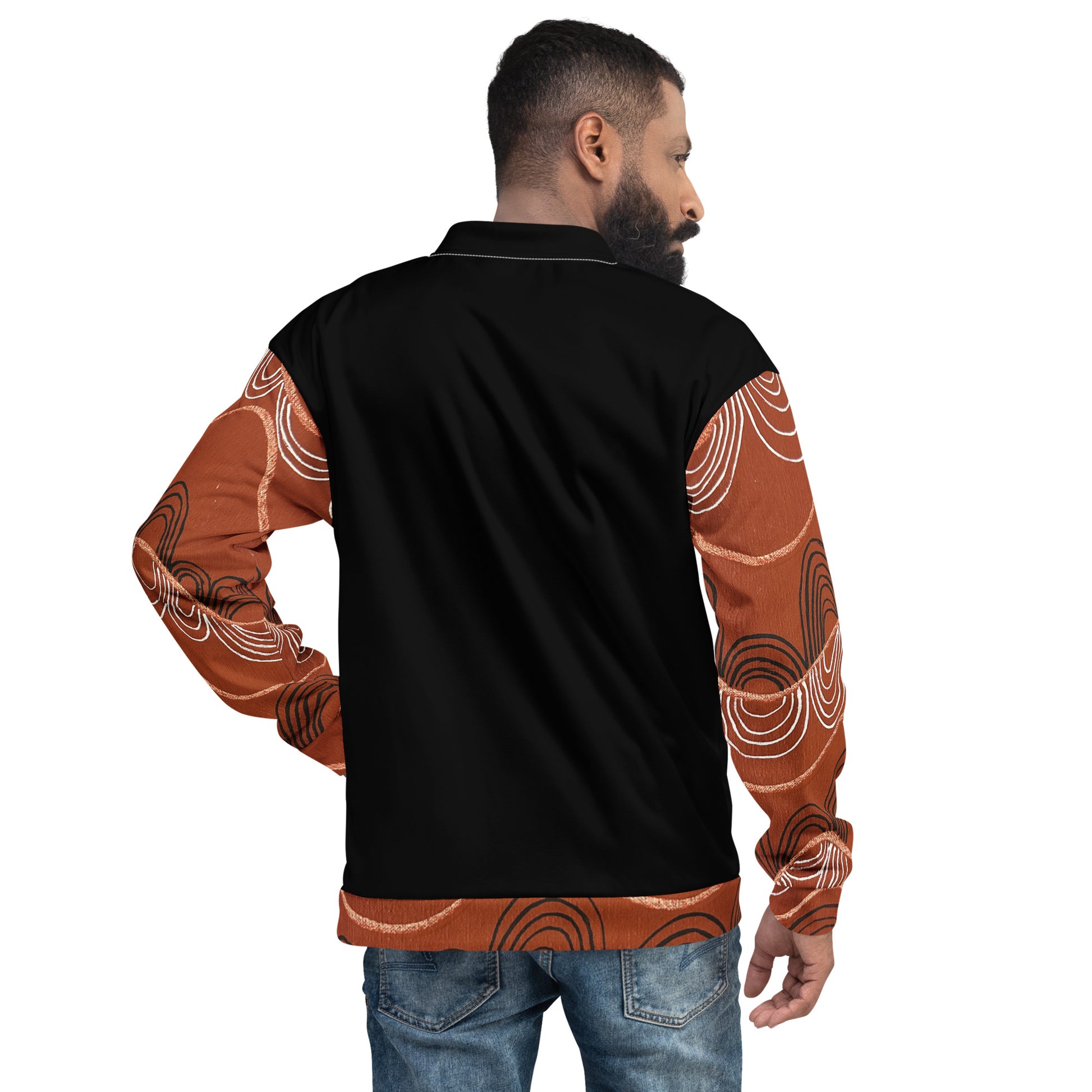 Unisex Bomber Jacket - Artwork 7 x Black
