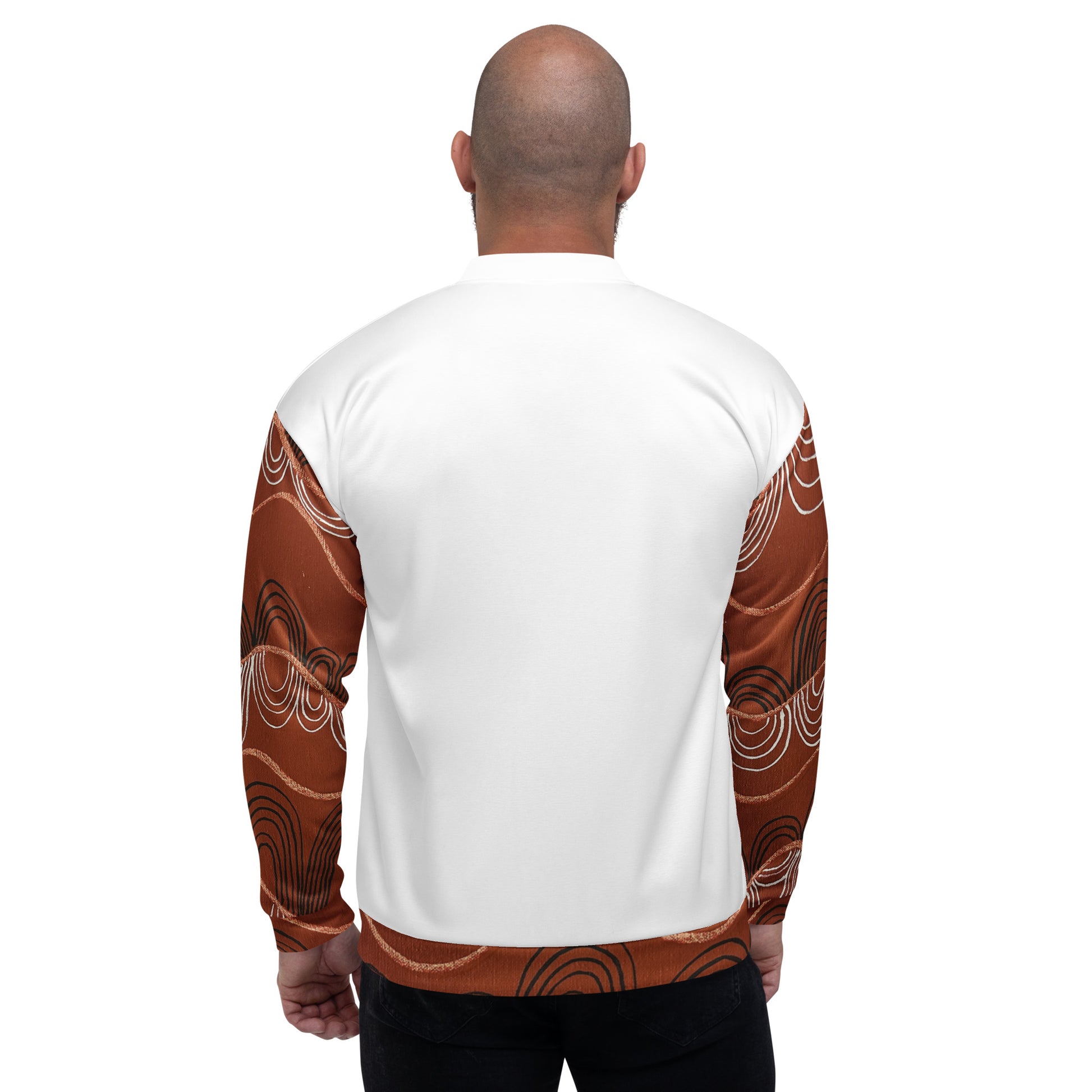 Unisex Bomber Jacket - Artwork 7 x White