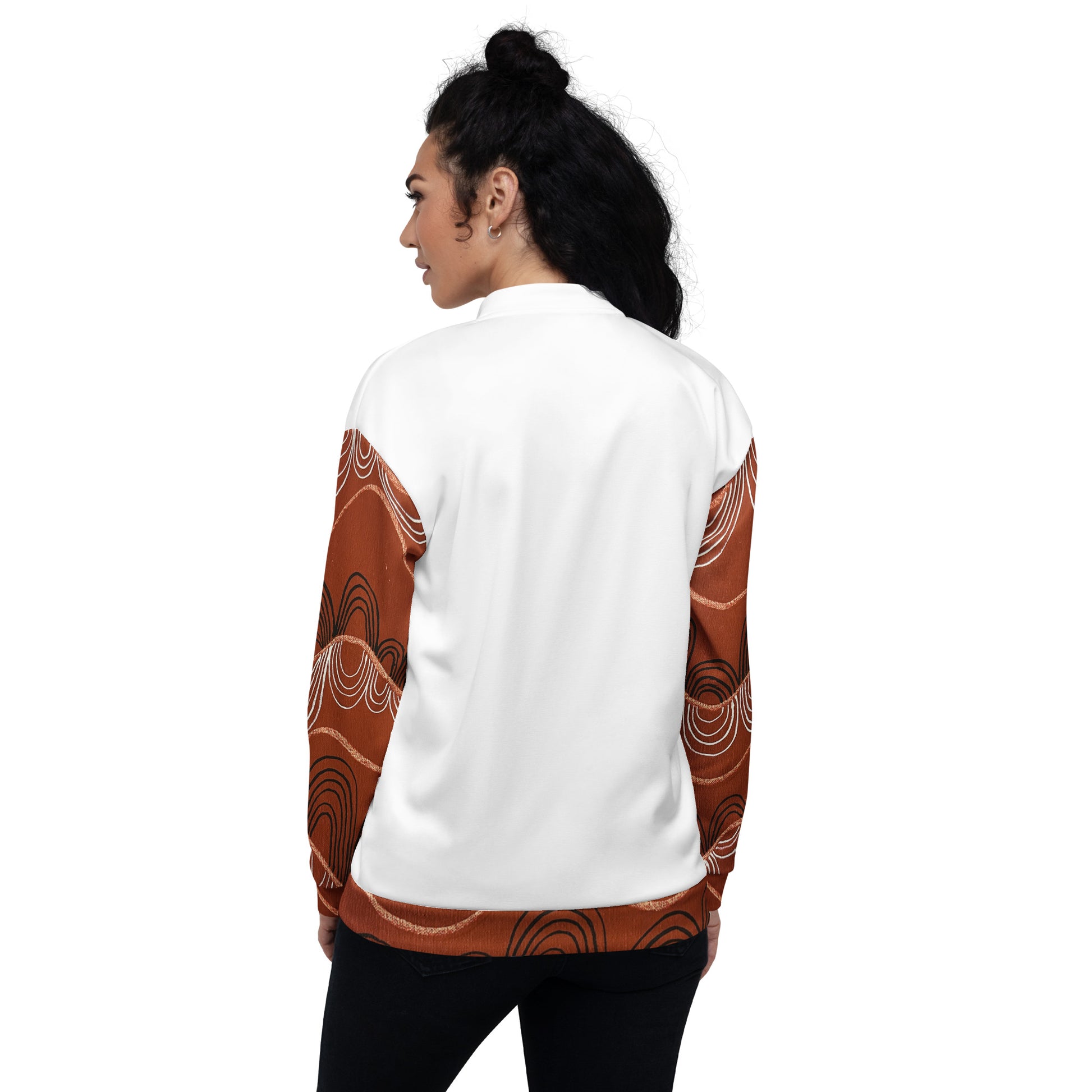 Unisex Bomber Jacket - Artwork 7 x White