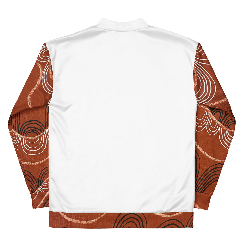 Unisex Bomber Jacket - Artwork 7 x White