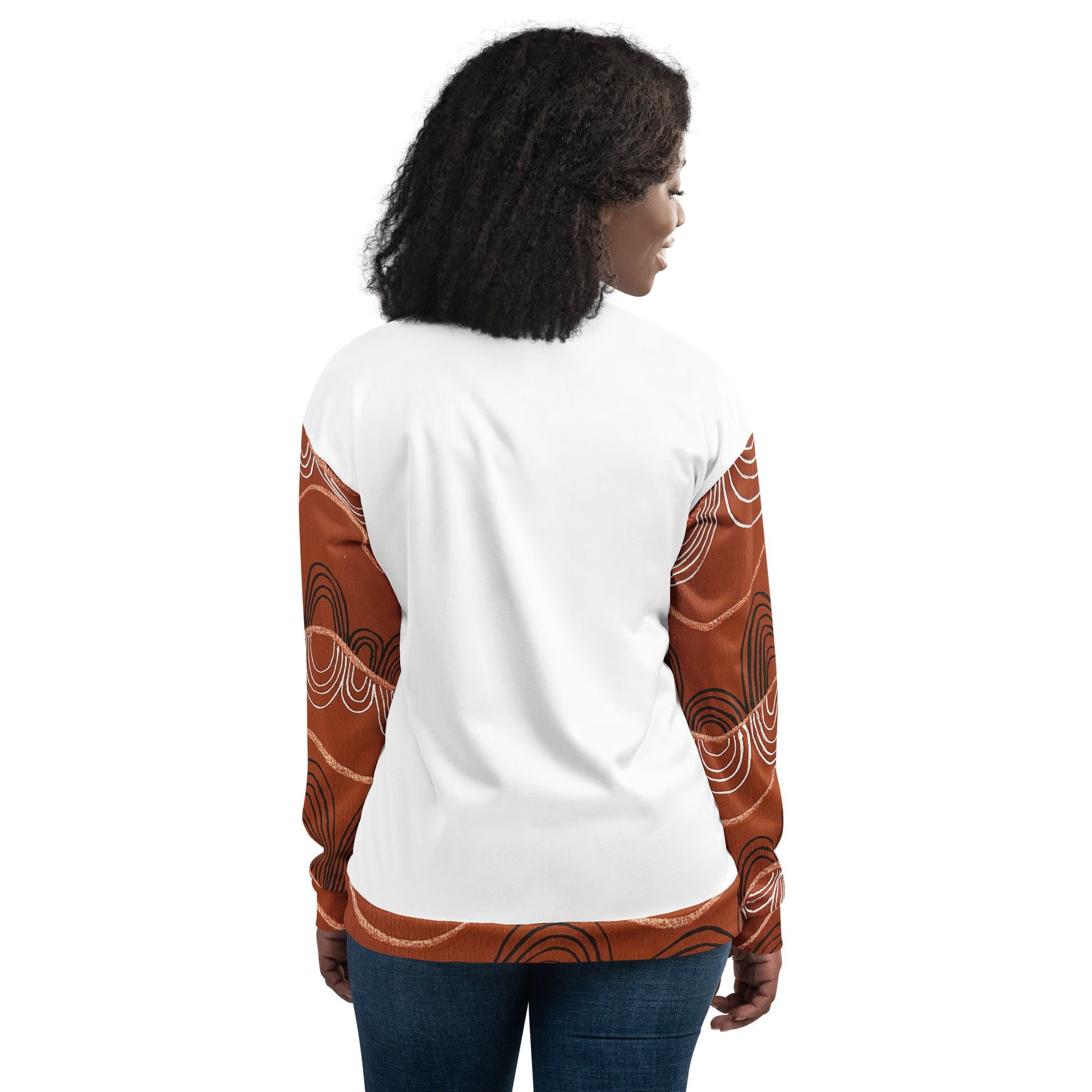 Unisex Bomber Jacket - Artwork 7 x White
