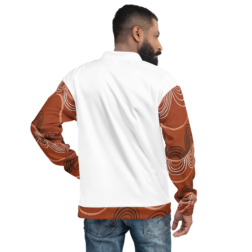 Unisex Bomber Jacket - Artwork 7 x White