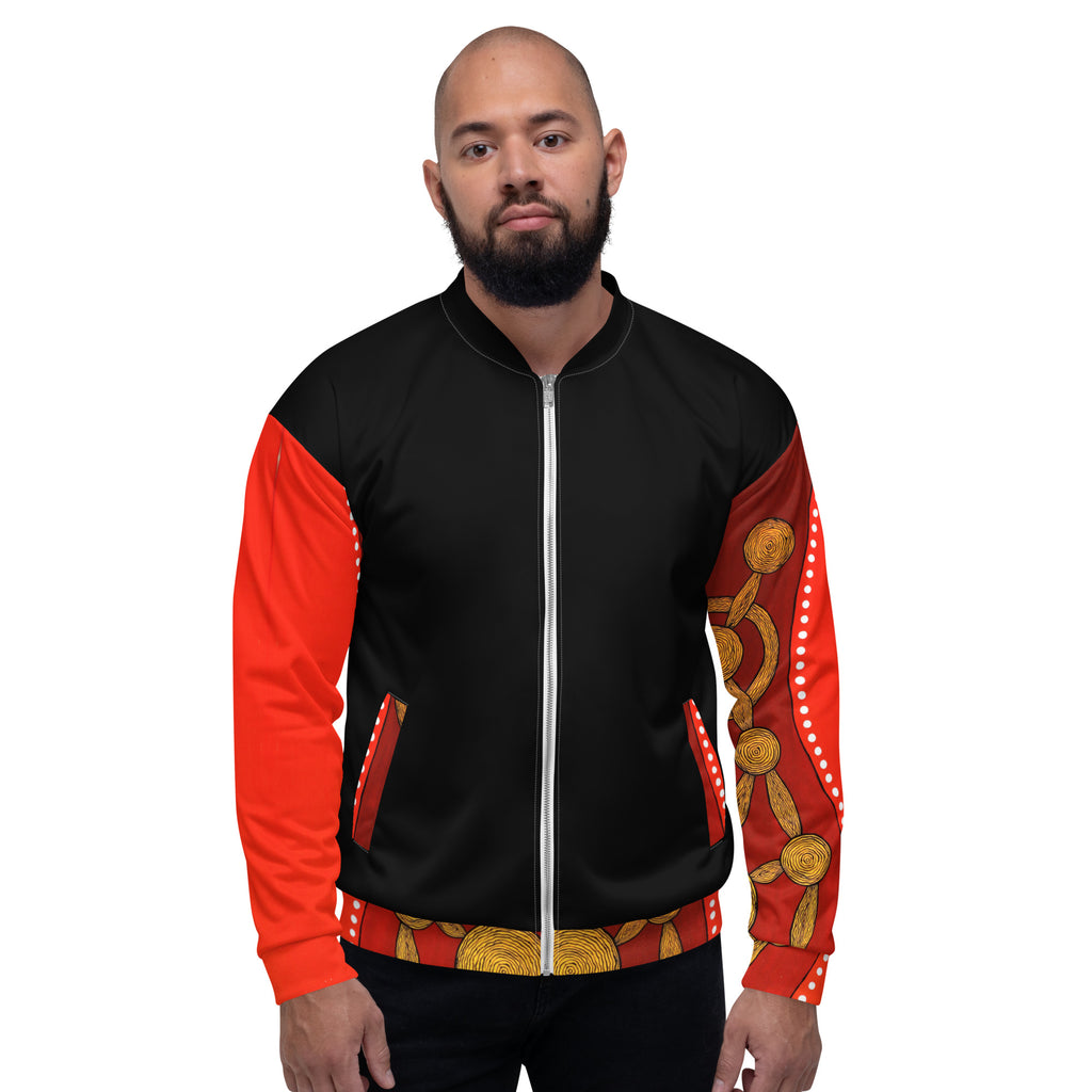 Unisex Bomber Jacket - Artwork 13 x Black