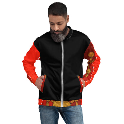 Unisex Bomber Jacket - Artwork 13 x Black