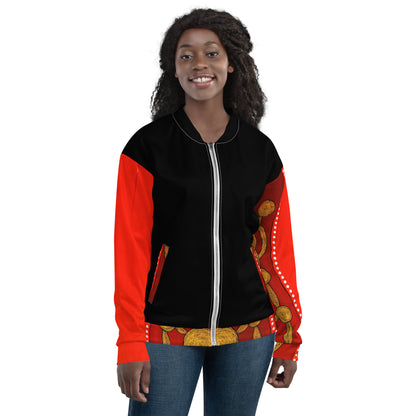 Unisex Bomber Jacket - Artwork 13 x Black