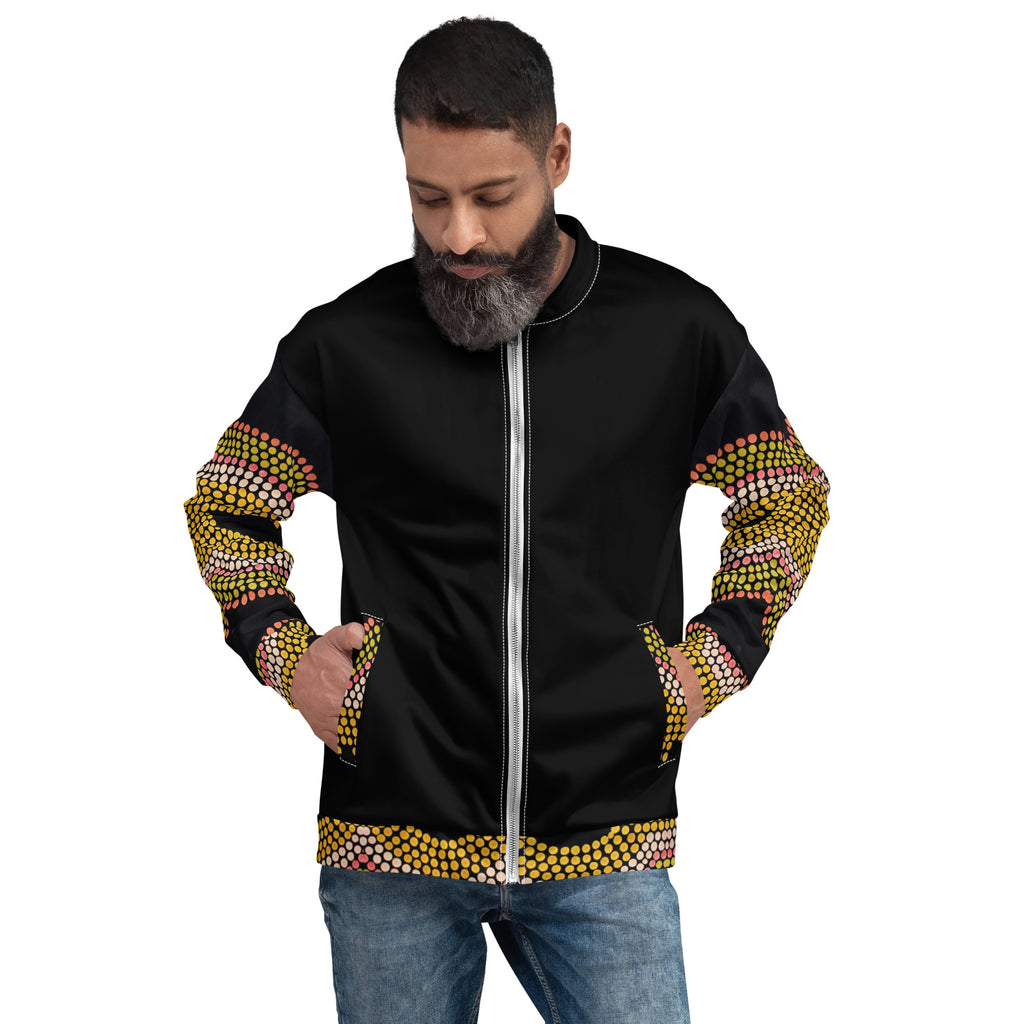 Unisex Bomber Jacket - Artwork 14 x Black