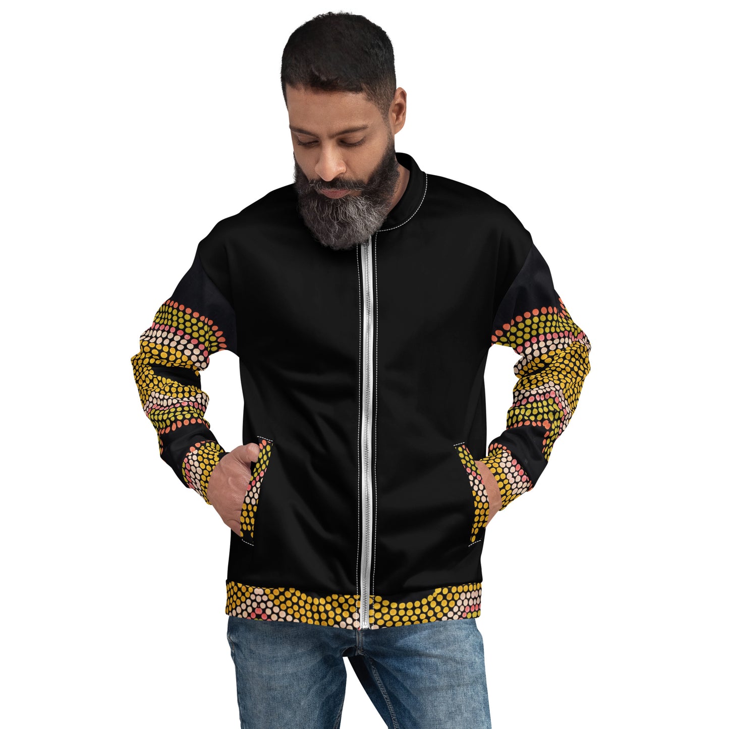 Unisex Bomber Jacket - Artwork 14 x Black