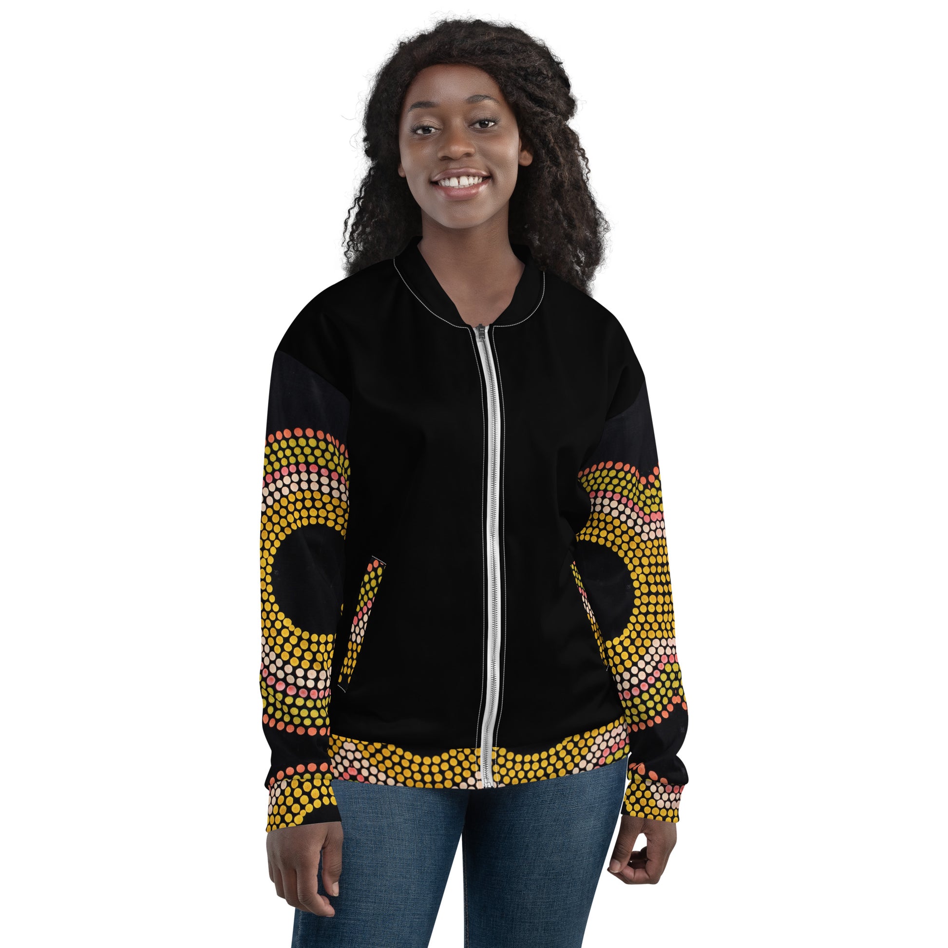 Unisex Bomber Jacket - Artwork 14 x Black