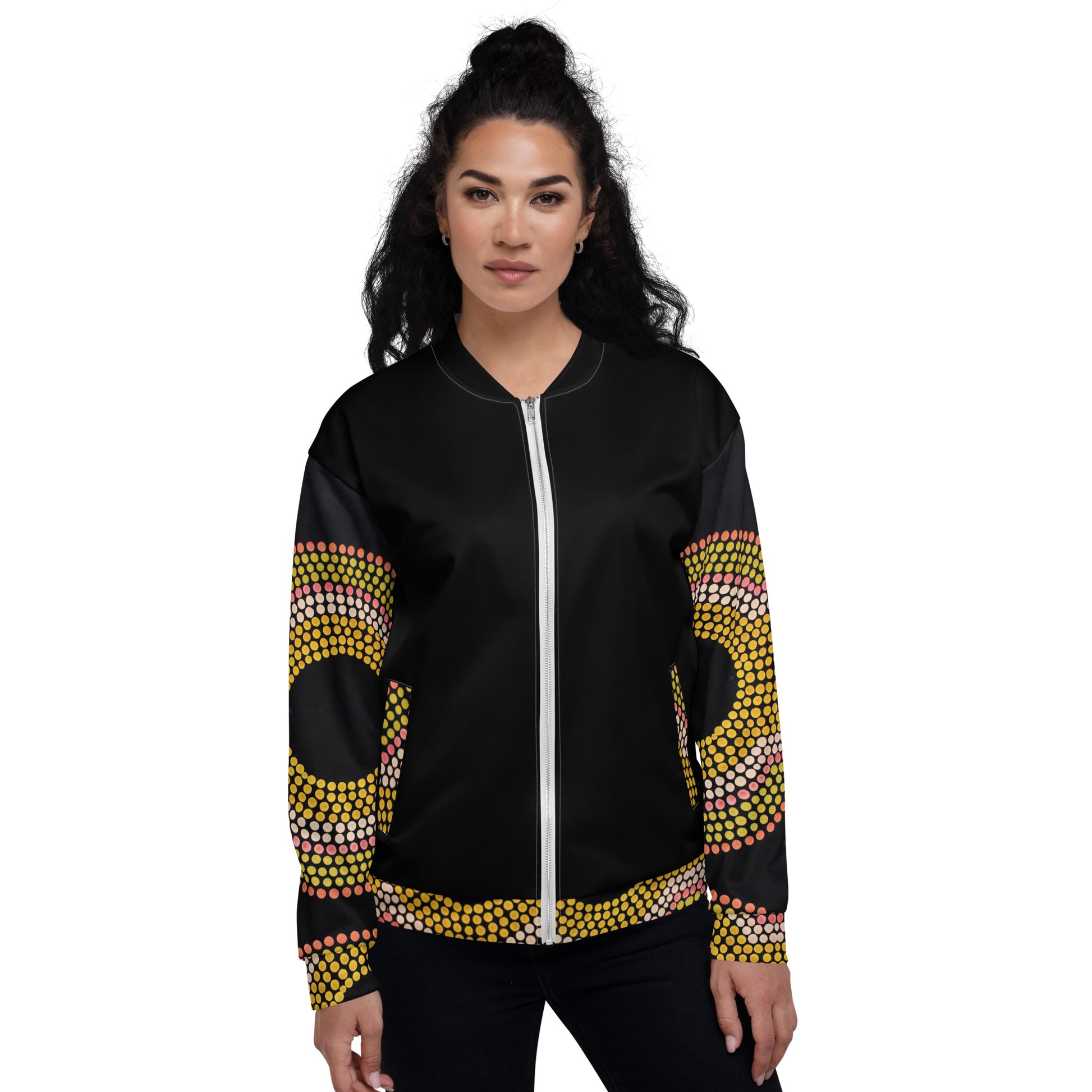 Unisex Bomber Jacket - Artwork 14 x Black