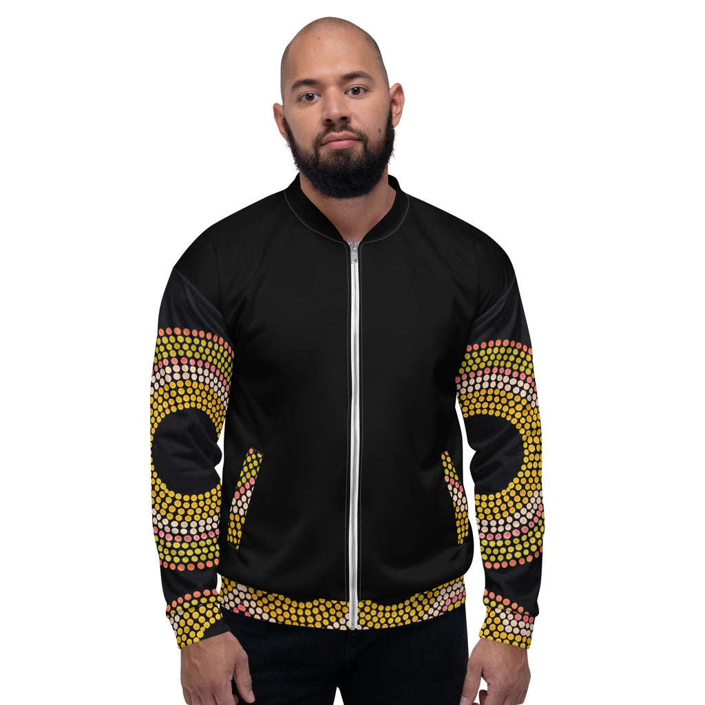 Unisex Bomber Jacket - Artwork 14 x Black