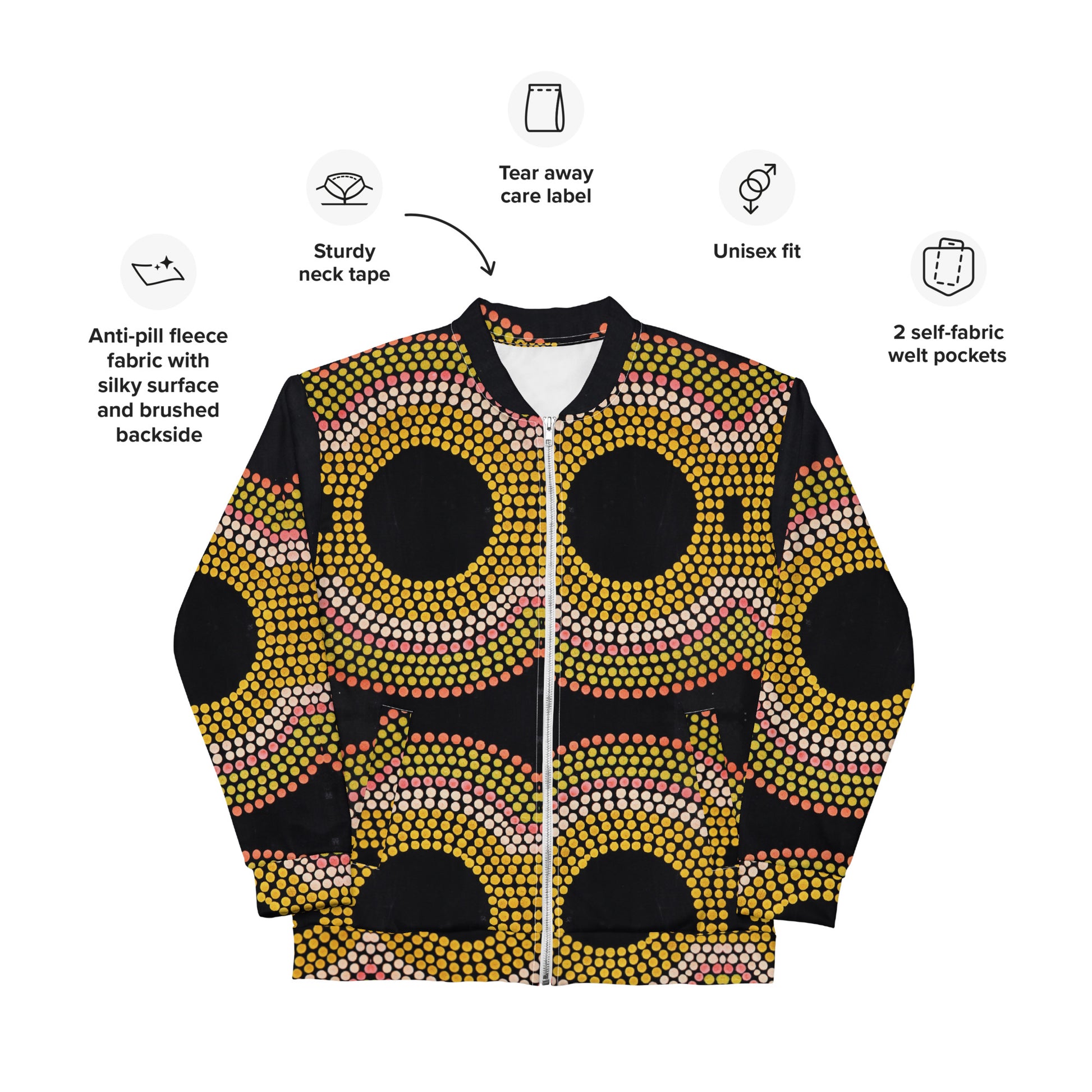 All-Over Print Bomber Jacket - Artwork 14