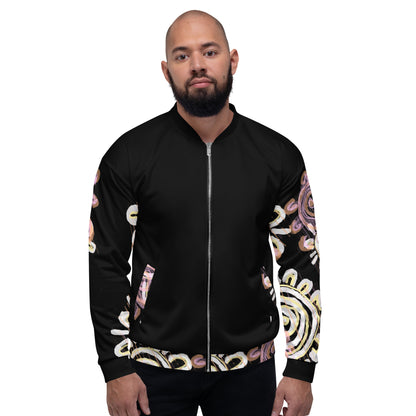 Unisex Bomber Jacket - Mother & Daughter x Black