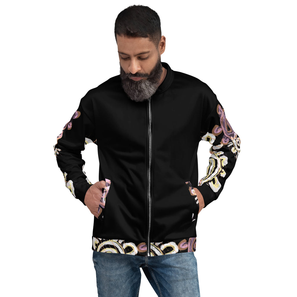 Unisex Bomber Jacket - Mother & Daughter x Black