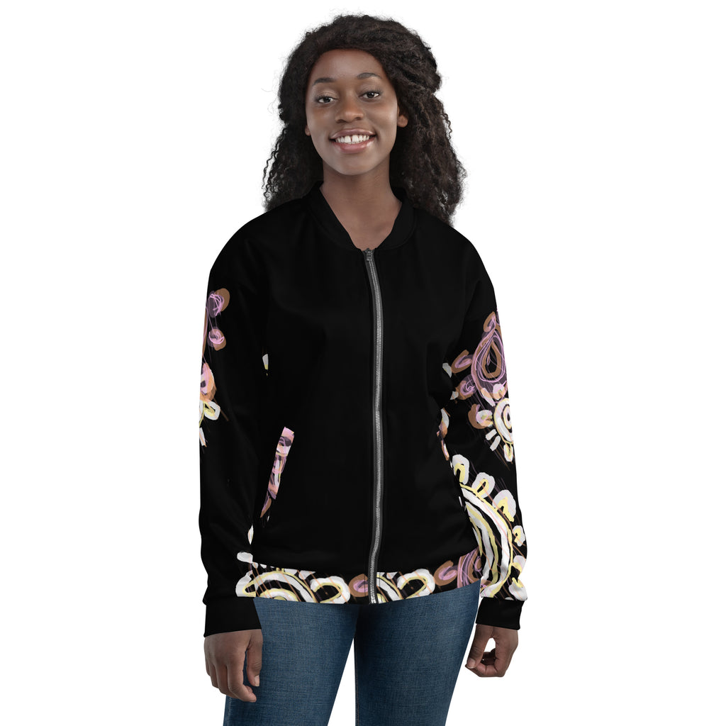 Unisex Bomber Jacket - Mother & Daughter x Black