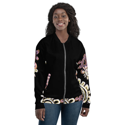 Unisex Bomber Jacket - Mother & Daughter x Black