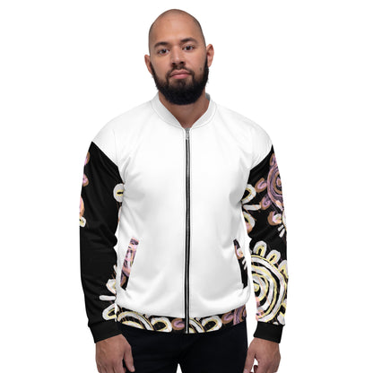 Unisex Bomber Jacket - Mother & Daughter x White