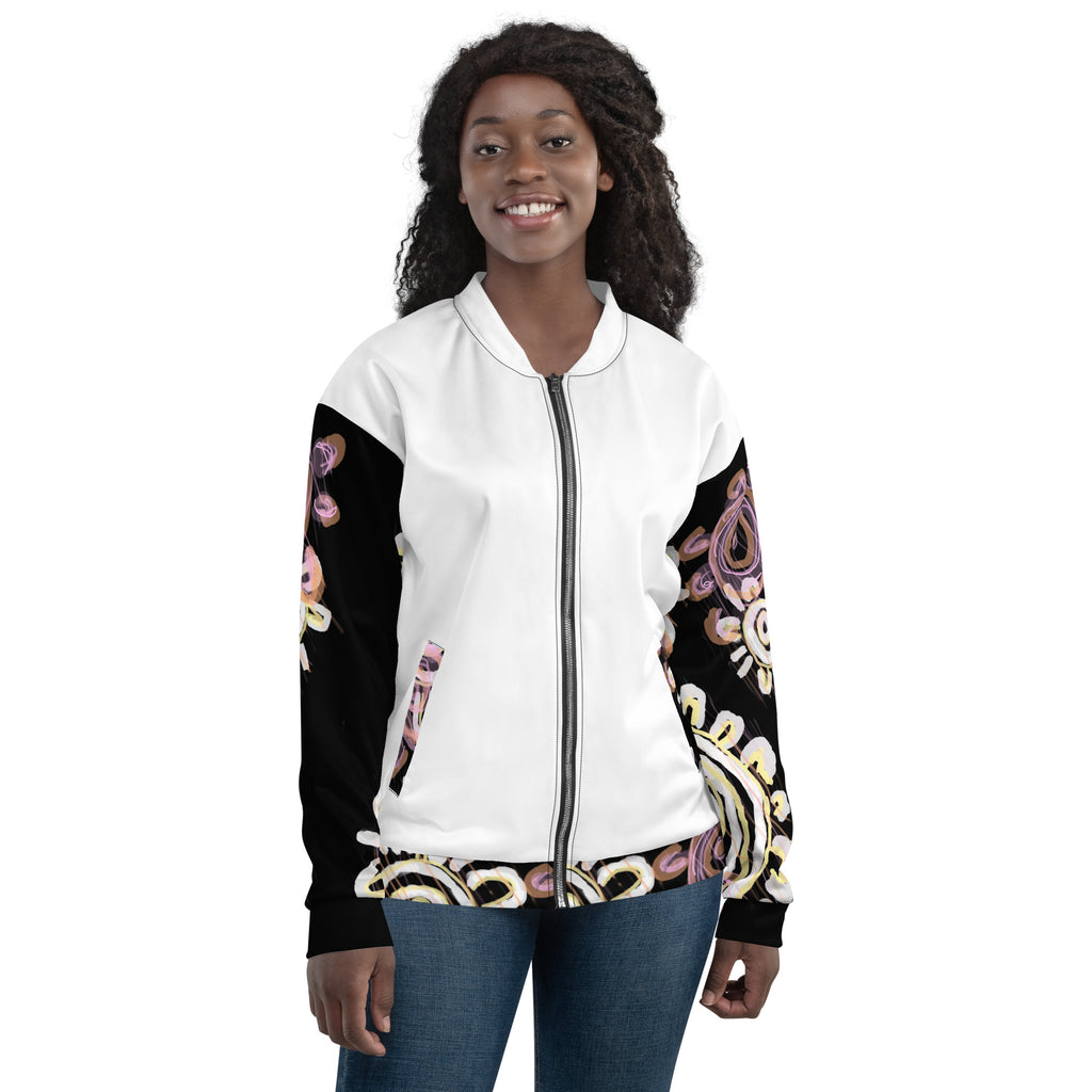 Unisex Bomber Jacket - Mother & Daughter x White