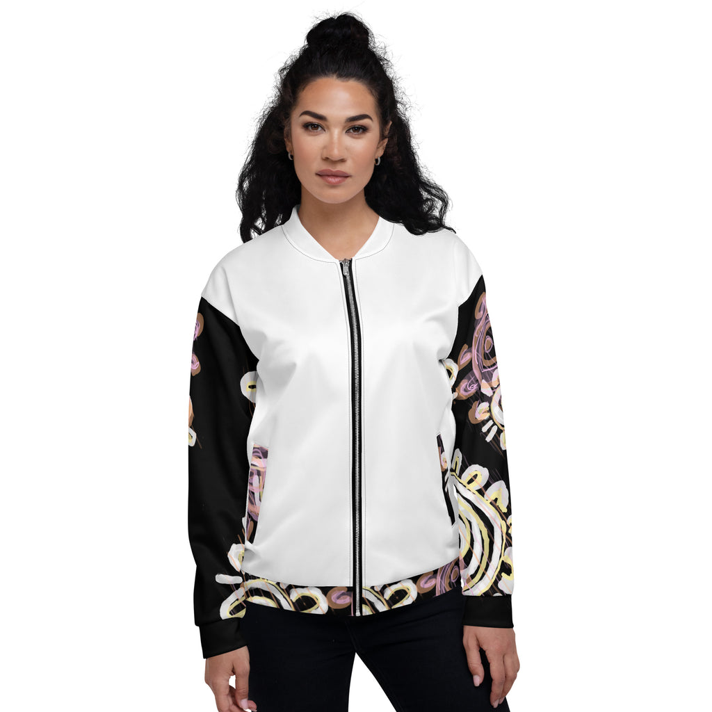Unisex Bomber Jacket - Mother & Daughter x White