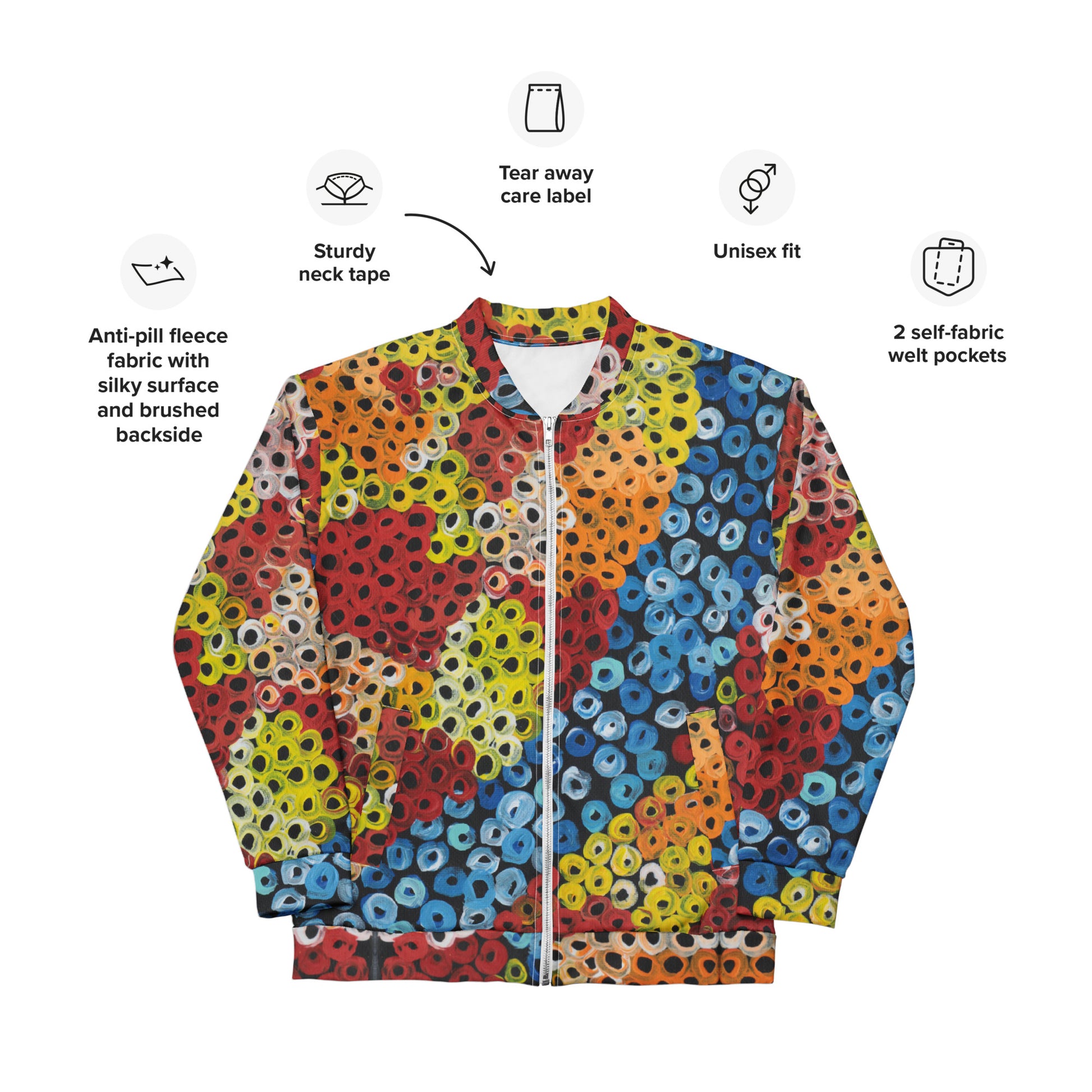 Unisex Bomber Jacket - Untitled by Linda Davidson
