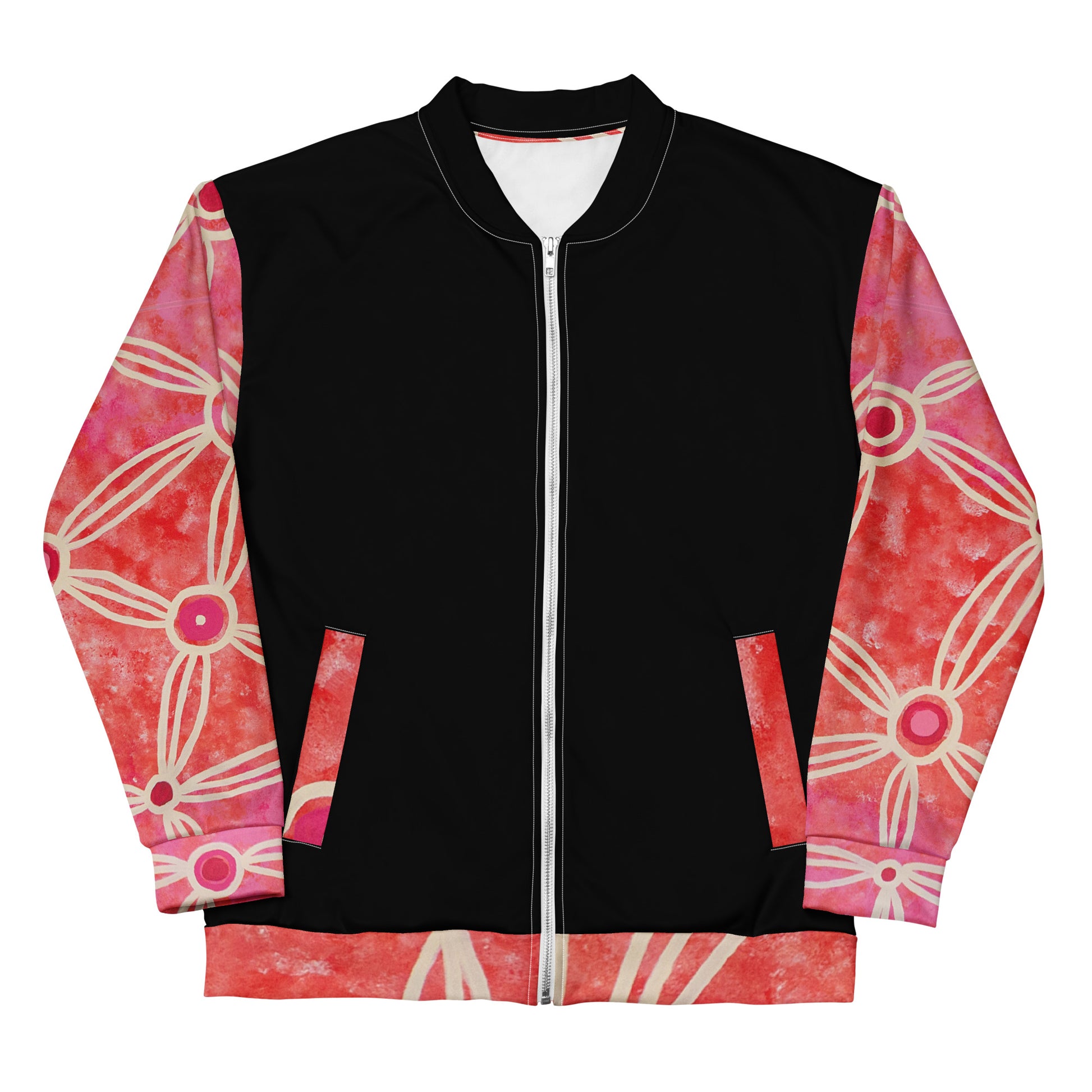 Unisex Bomber Jacket - Artwork 3 x Black