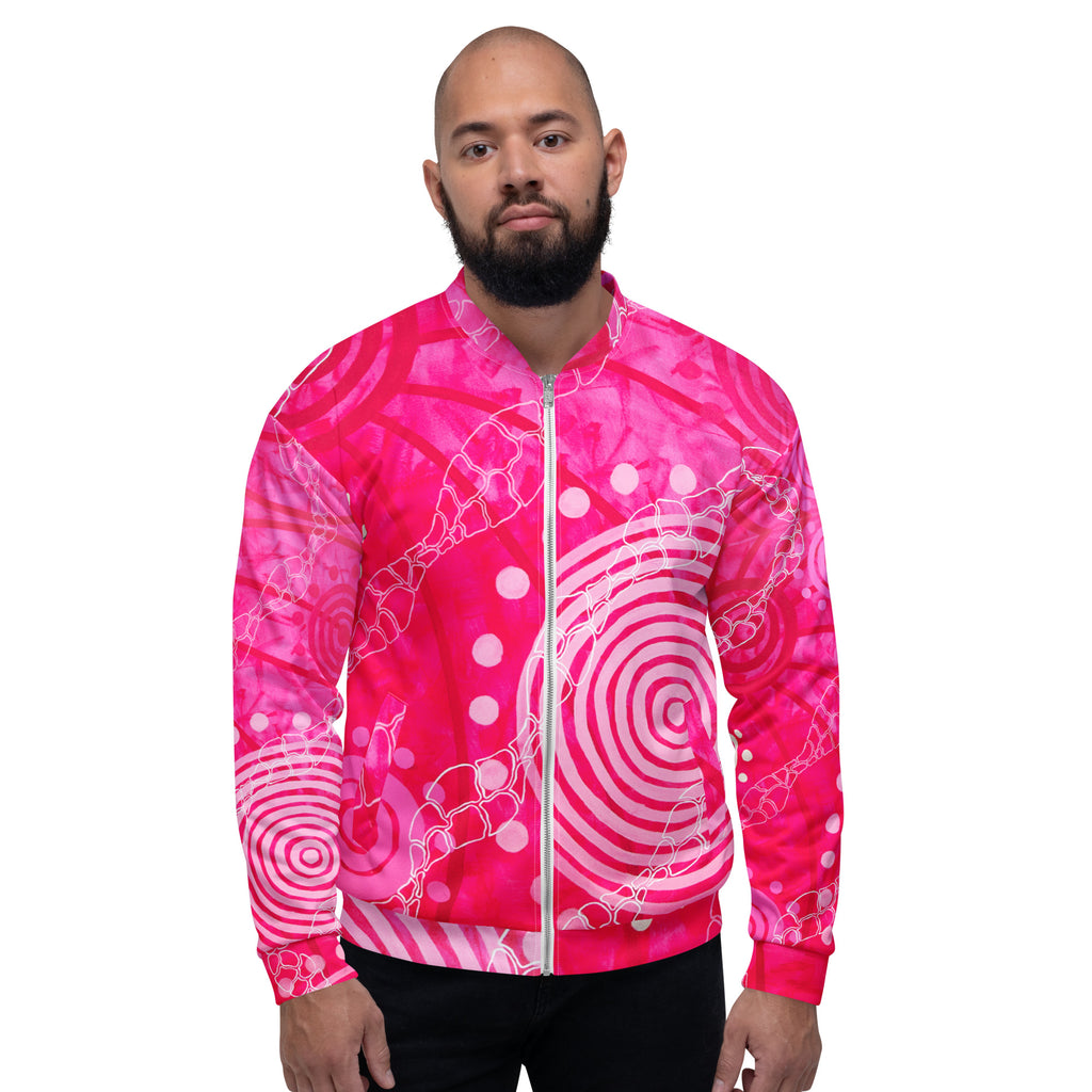 Unisex Bomber Jacket - Seven Sisters by Linda Davidson