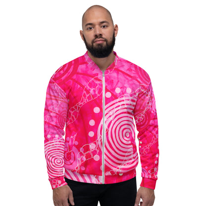 Unisex Bomber Jacket - Seven Sisters by Linda Davidson