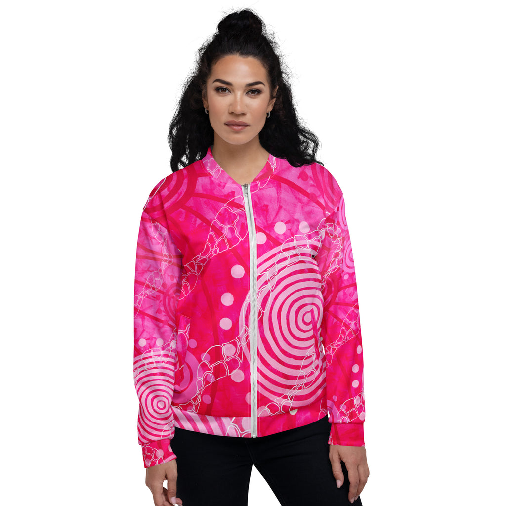 Unisex Bomber Jacket - Seven Sisters by Linda Davidson