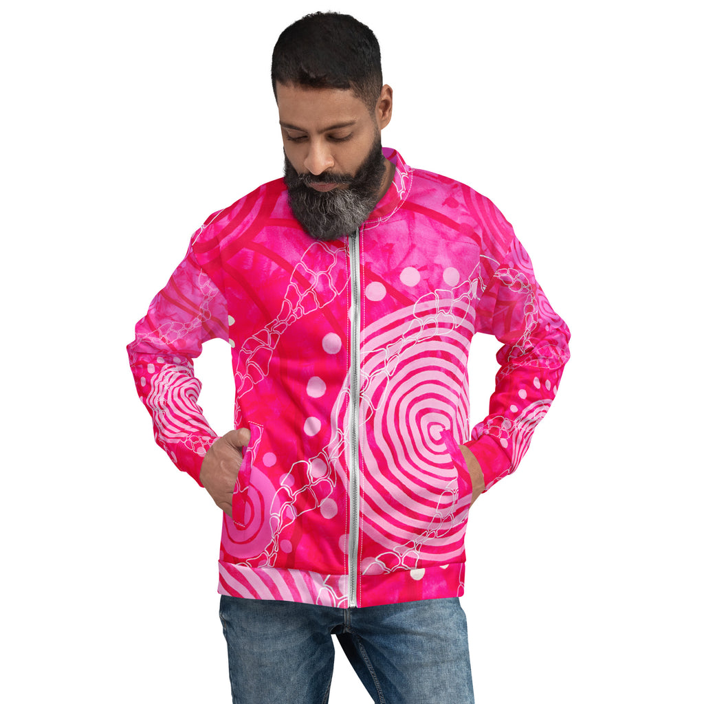 Unisex Bomber Jacket - Seven Sisters by Linda Davidson
