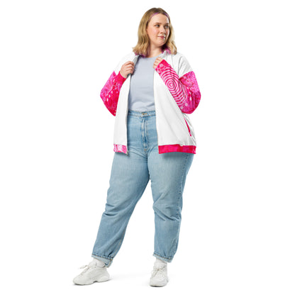Unisex Bomber Jacket - Artwork 5 x White