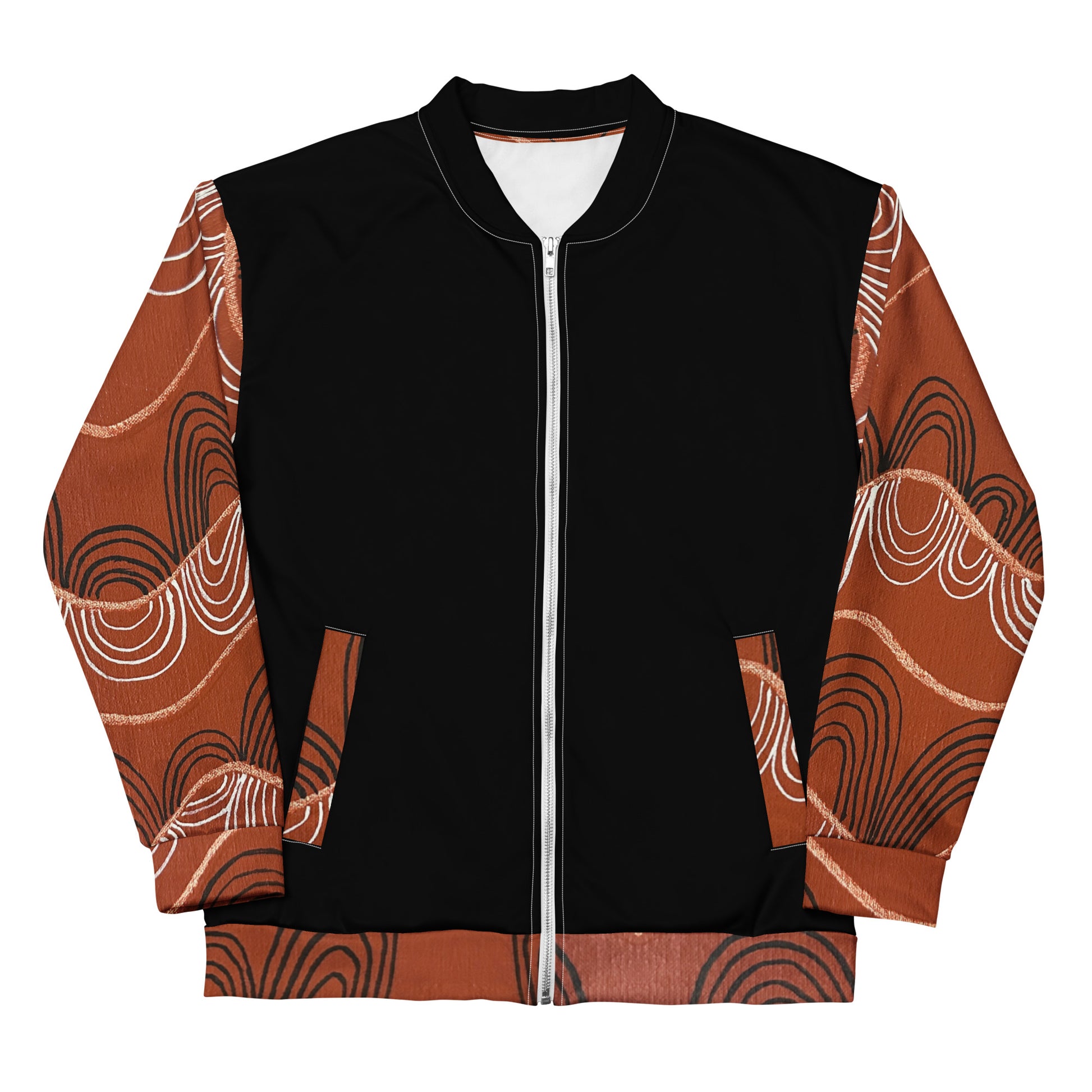 Unisex Bomber Jacket - Artwork 7 x Black