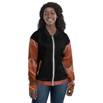Unisex Bomber Jacket - Artwork 7 x Black