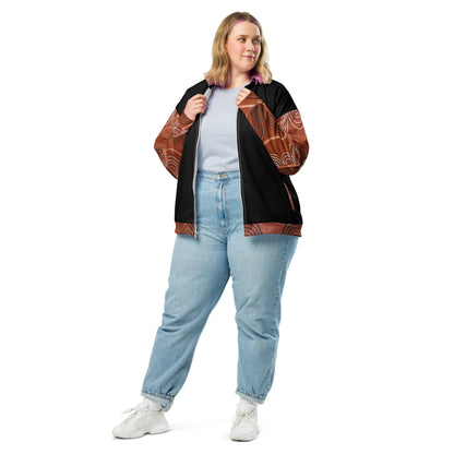 Unisex Bomber Jacket - Artwork 7 x Black