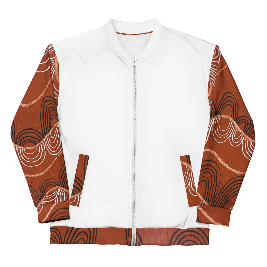 Unisex Bomber Jacket - Artwork 7 x White