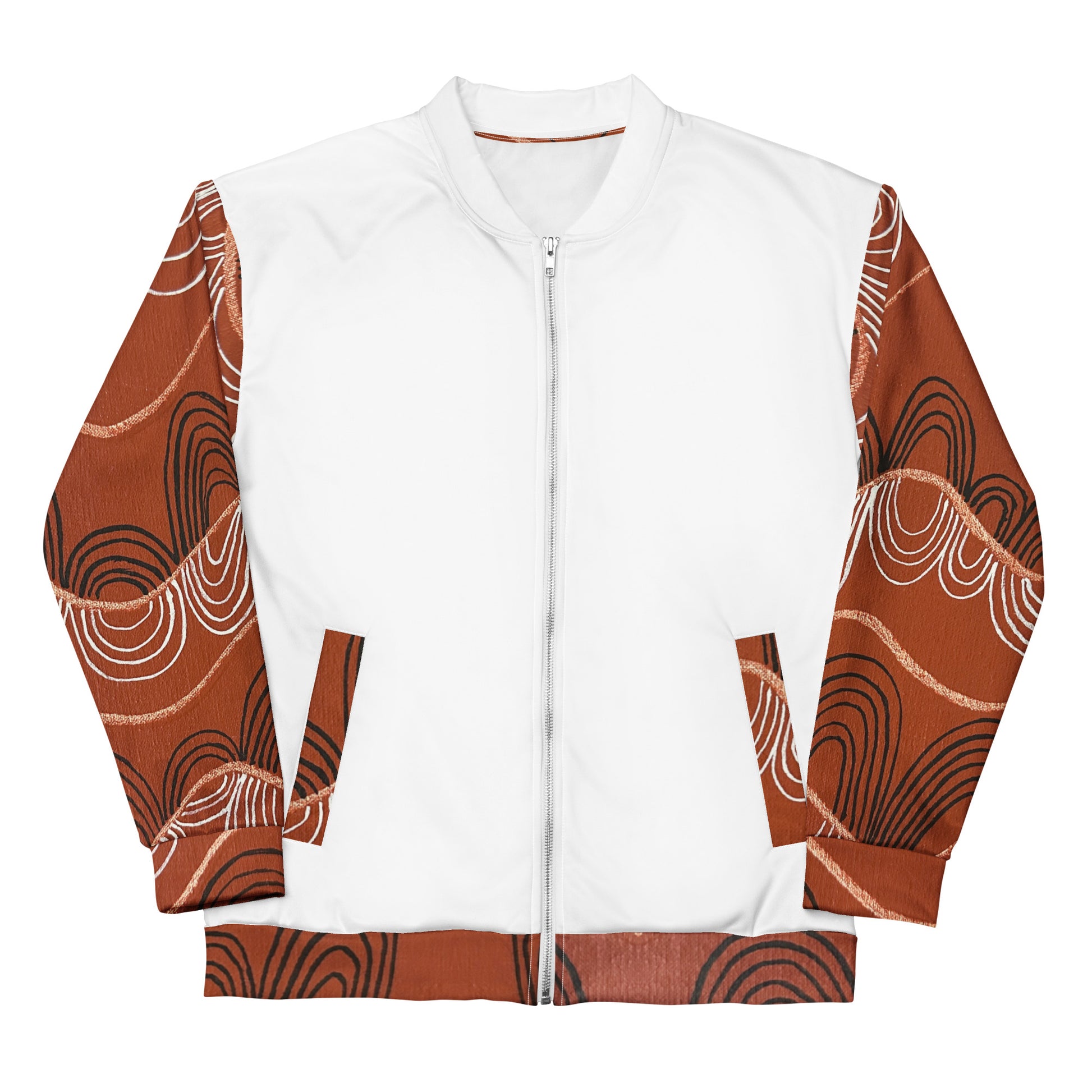 Unisex Bomber Jacket - Artwork 7 x White