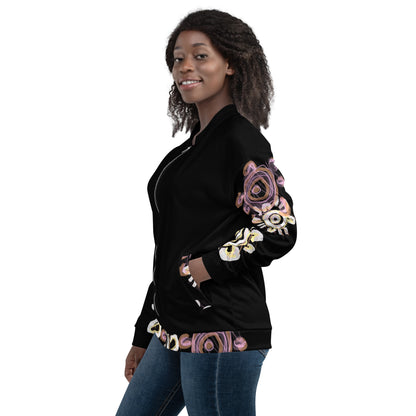 Unisex Bomber Jacket - Mother & Daughter x Black