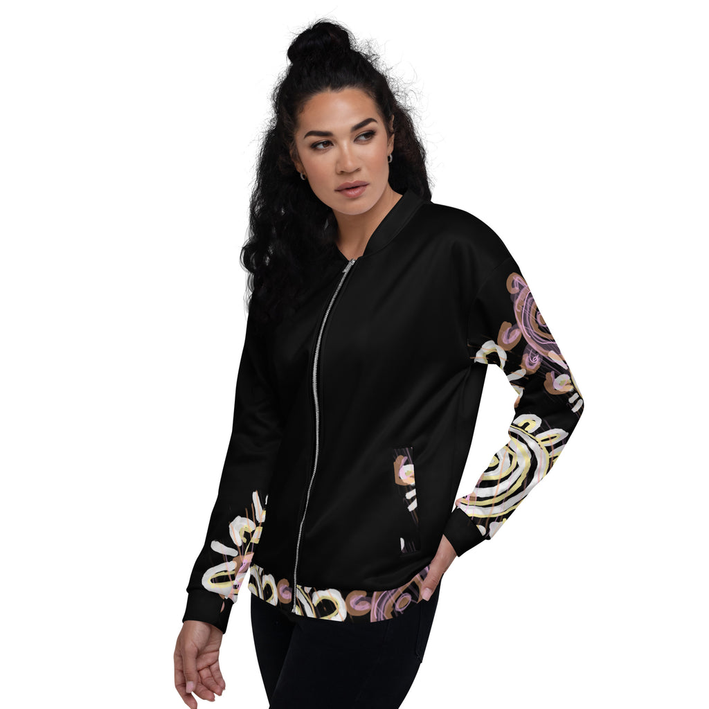 Unisex Bomber Jacket - Mother & Daughter x Black